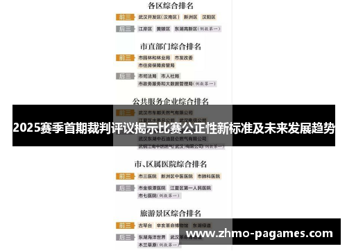 2025赛季首期裁判评议揭示比赛公正性新标准及未来发展趋势 2025赛季首期裁判评议揭示比赛公正性新标准及未来发展趋势